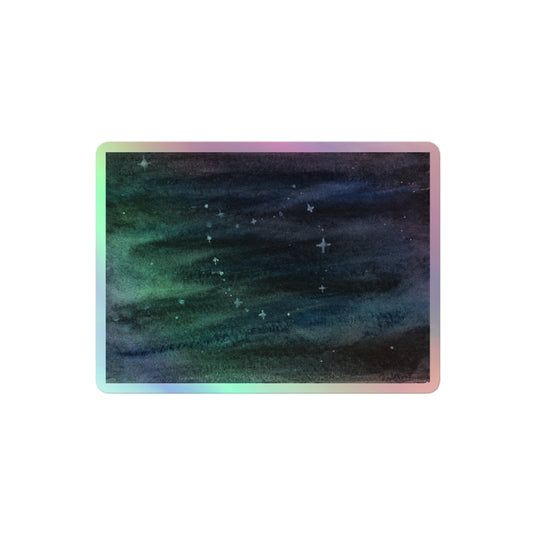 Holographic Cat Constellation Sticker