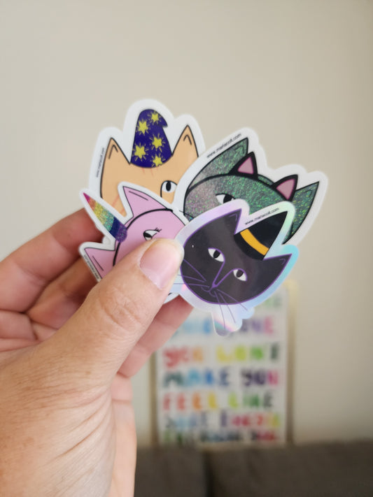 Halloween Cat Sticker Set